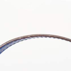 مملوكة مسبقًا CH Carolina Herrera Blue Monogram Embossed Leather Large Matryoshka Tote