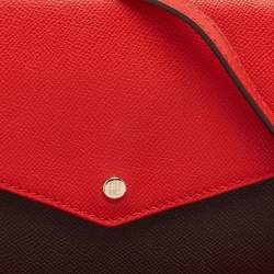 Pre Owned CH Carolina Herrera Multicolor Signature Coated Canvas and Leather Envelope Shoulder Bag