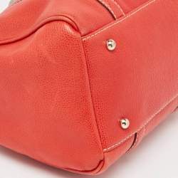 CH Carolina Herrera Red Leather Matteo Satchel