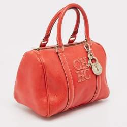 CH Carolina Herrera Red Leather Matteo Satchel