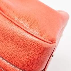CH Carolina Herrera Red Leather Matteo Satchel