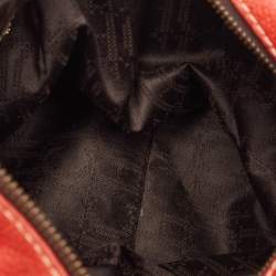 CH Carolina Herrera Red Leather Matteo Satchel