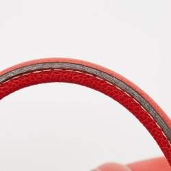 CH Carolina Herrera Red Leather Matteo Satchel
