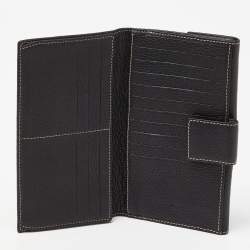 Pre Owned CH Carolina Herrera Black Leather Continental Wallet