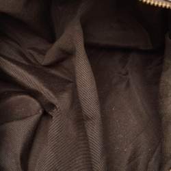 Pre Owned CH Carolina Herrera Brown Quilted Leather Rivet Satchel