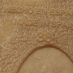 Pre Owned حذاء إسبادريل فلات ساتان أسود سي إتش كارولينا هيريرا مقاس 38