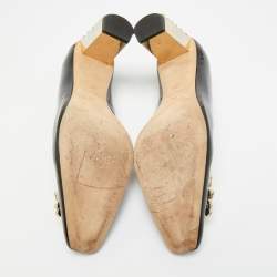 Pre Owned CH Carolina Herrera Size 38 Black Patent Leather Pumps