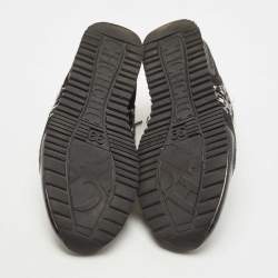 Pre Owned CH Carolina Herrera Black Tweed and Suede Low Top Sneakers Size 39