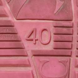 Pre Owned CH Carolina Herrera Multicolor Suede Leather And Tweed Low Top Sneakers Size 40