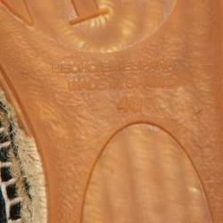 Pre Owned CH Carolina Herrera Black/Silver Crystal Embellished Suede Espadrille Flats Size 40