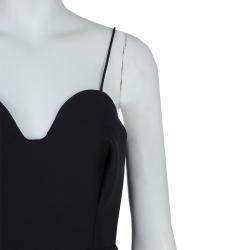 Chalayan Black Knit Noodle Strap Dress M
