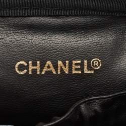 Chanel Black Caviar Leather CC Timeless Vanity Case