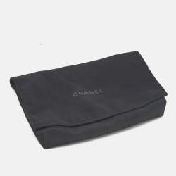 Pre Owned Chanel Black Caviar Quilted Leather Airpods Pro Belt Case
