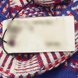 Pre Owned Chanel Purple Lurex Knit Scarf 