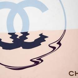 مملوكة مسبقًا Chanel  Multicolor CC Printed Silk Square Scarf