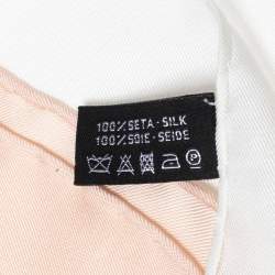 مملوكة مسبقًا Chanel  Multicolor CC Printed Silk Square Scarf