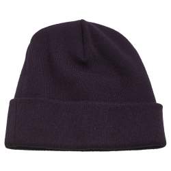Pre Owned Chanel Purple Metallic CC Printed Cashmere Beanie