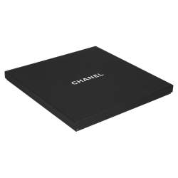 Pre Owned Chanel Purple Metallic CC Printed Cashmere Beanie