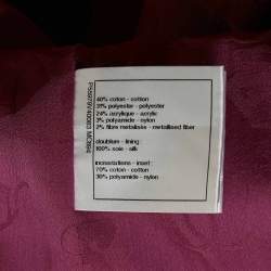 Pre Owned Chanel Purple Fantasy Tweed Mini Tunic Dress M
