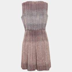 Pre Owned Chanel Multicolor Fantasy Tweed Sleeveless Short Dress L