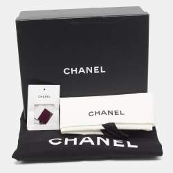 Chanel Purple Cashmere Button Front Cardigan L