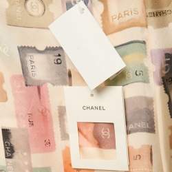 Chanel Multicolor Printed Silk Sleeveless Mini Dress M