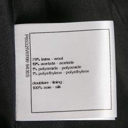 مملوكة مسبقًا Chanel Black Tweed Knee Length Skirt M