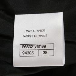 مملوكة مسبقًا Chanel Black Tweed Knee Length Skirt M