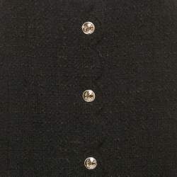 مملوكة مسبقًا Chanel Black Tweed Knee Length Skirt M