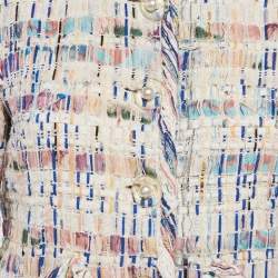 مملوكة مسبقًا جاكيت شانيل إغلاق فيلكرو تويد متعدد الألوان مقاس وسط