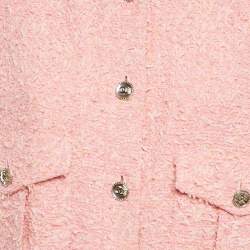 Pre Owned سترة تشانيل تويد وردية مقاس وسط (ميديوم)