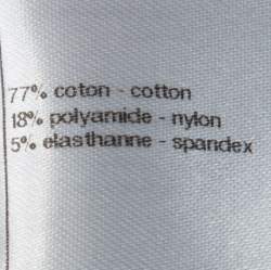 Chanel White Cotton Blend Rib Knit Off-Shoulder Fitted Dress L