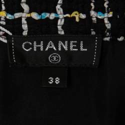 Chanel Black Tweed Cropped Vest M
