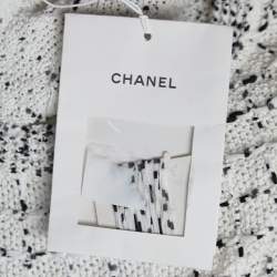 Chanel White Tweed Pocket Detail Short Dress L