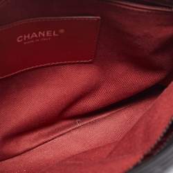 Pre Owned Chanel Black Quilted Patent Leather Large Just Mademoiselle Bowler Bag