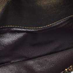 Pre Owned Chanel Black/Gold Tweed Evening Clutch