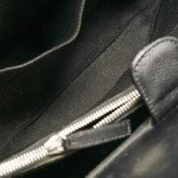 Pre Owned Chanel Black Quilted Caviar Leather CC Chain Tote