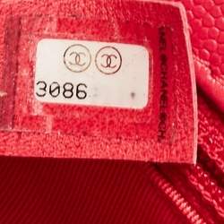 Pre Owned Chanel Coral Pink Caviar Quilted Leather My everything Flap Bag