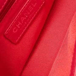Pre Owned Chanel Coral Pink Caviar Quilted Leather My everything Flap Bag