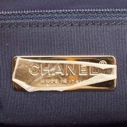 Pre Owned Chanel Multicolor Ombre Quilted Wool Large 19 Shoulder Bag