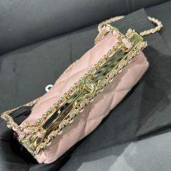 Pre Owned Chanel Pink Dinner Clutch Bag