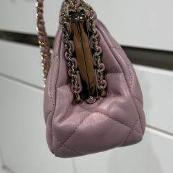 Pre Owned Chanel Pink Dinner Clutch Bag