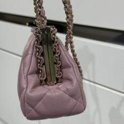 Pre Owned Chanel Pink Dinner Clutch Bag