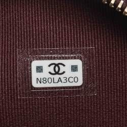 Chanel Burgundy Quilted Caviar Leather Mini CC Classic Backpack