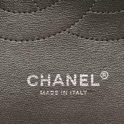 Chanel Grey Quilted Leather Jumbo Classic Double Flap Bag