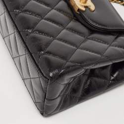 Chanel Black Quilted Leather Mini Kelly Bag