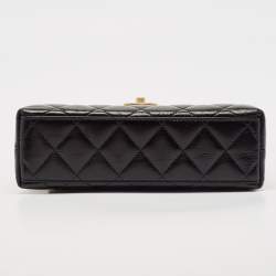 Chanel Black Quilted Leather Mini Kelly Bag