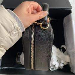 Chanel Black Caviar Leather Large Filigree Shoulder Bag