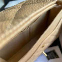 Chanel Beige Leather Jumbo Classic Double Flap Shoulder Bag