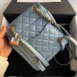 Pre Owned Chanel Quilted Leather Small Urban Spirit Backpack